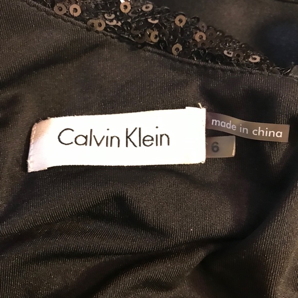 Calvin Klein Black Sequin Dress size 6 - Picture 4 of 6